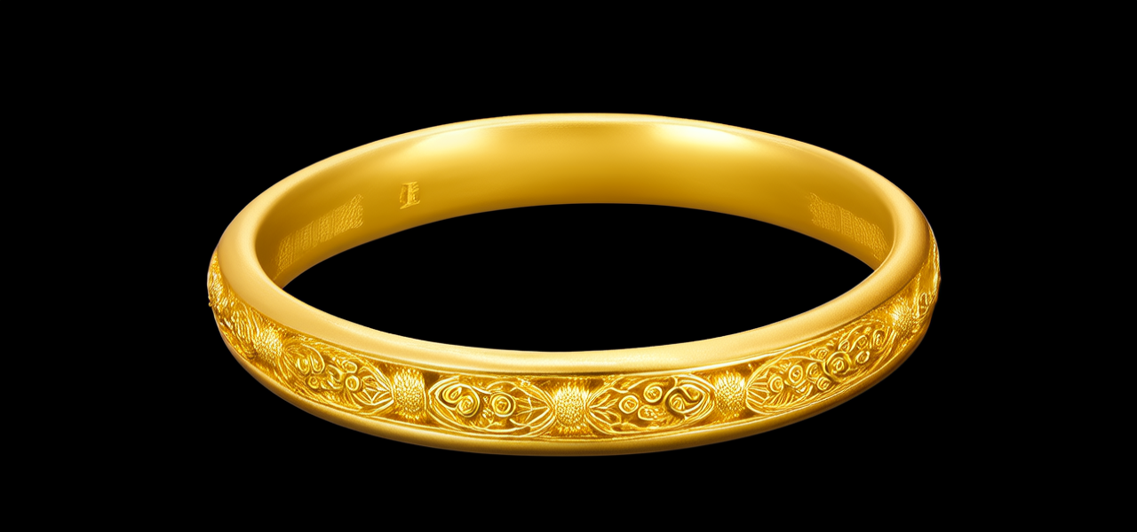 百泰黄金手镯图片