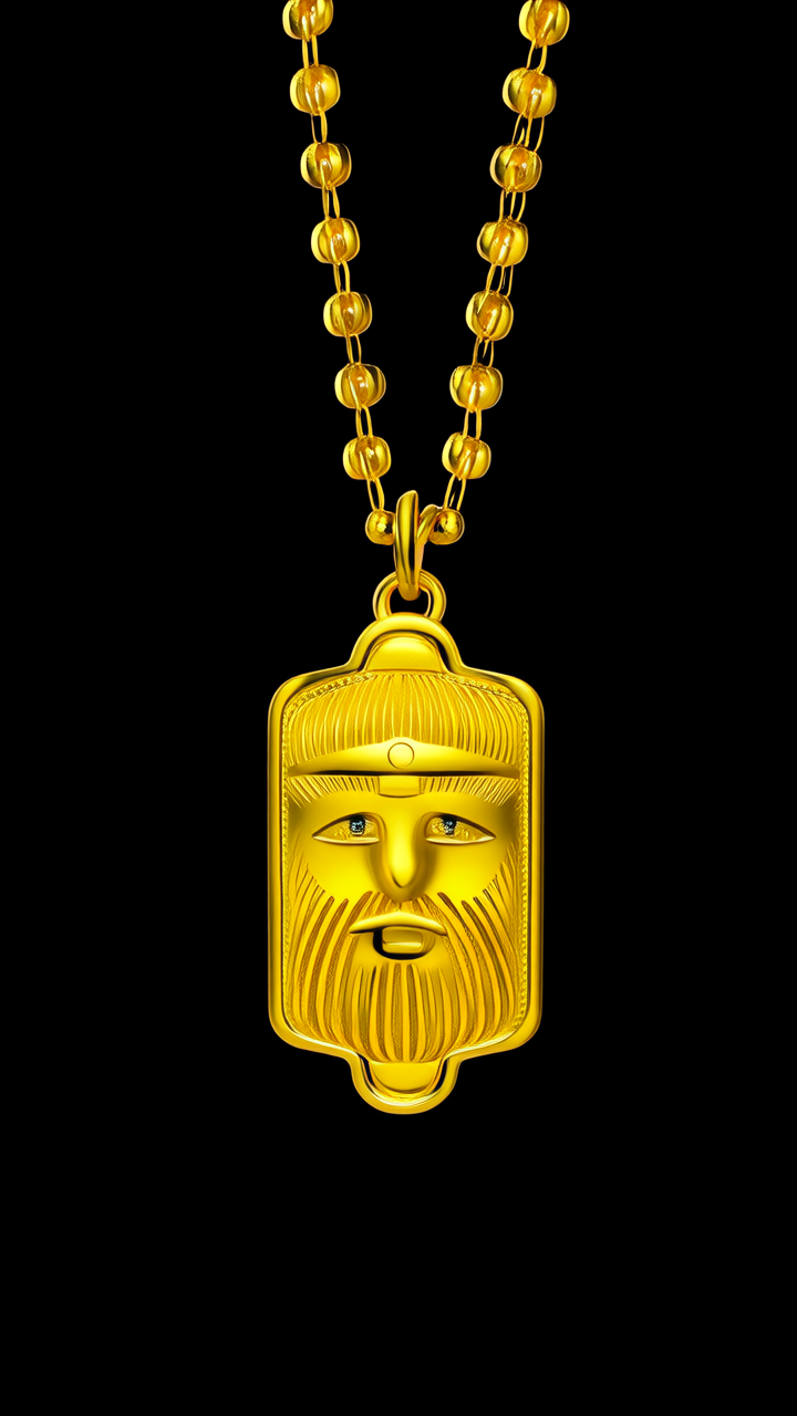 黄金属相吊坠图片