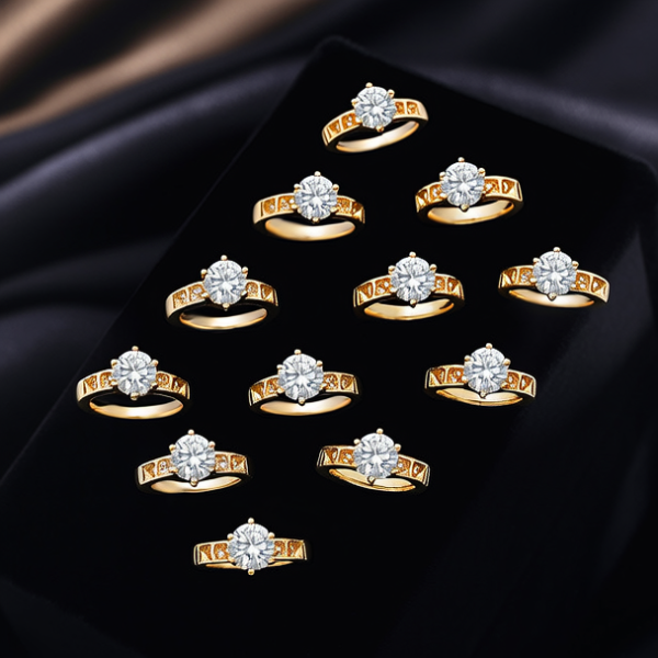 黄金戒指女款图片大全